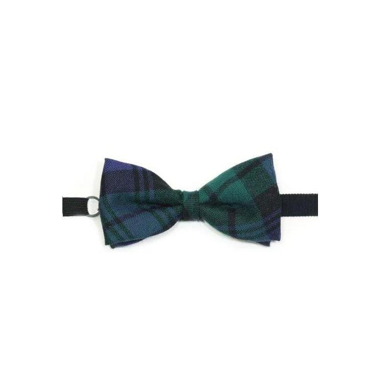 100% Wool Tartan Bow Tie - Black Watch Modern