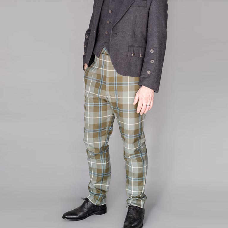 Men's Polyviscose Tartan Trews - Douglas Weathered