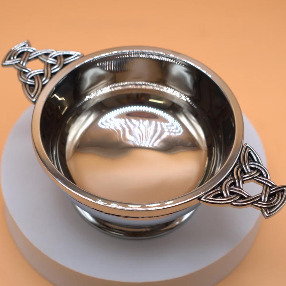 5'' Quaich Bowl - Celtic Design