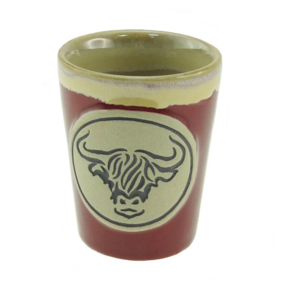 Stoneware Shot Cup - Highland Cow - 3 Colours