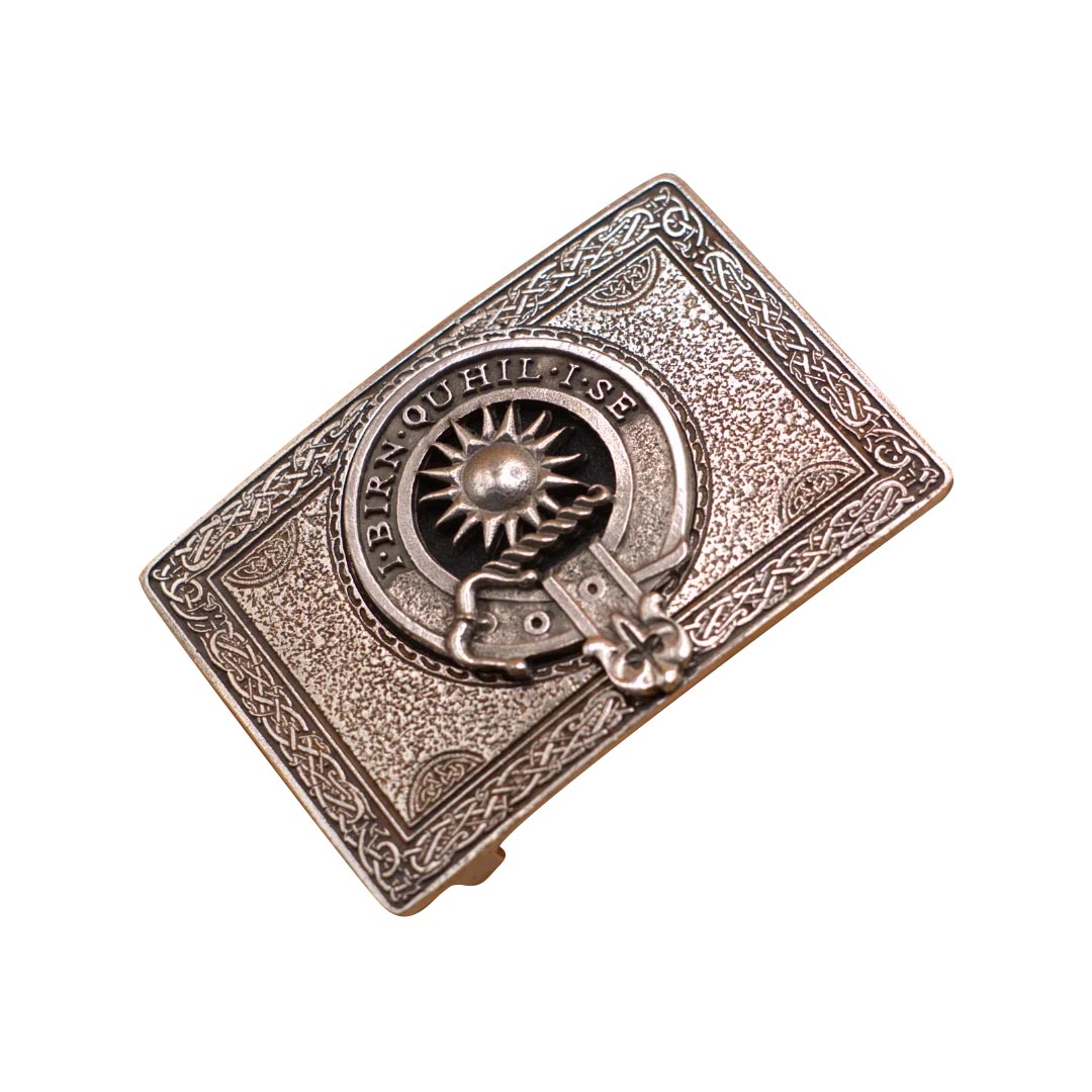 Clan Crested Pewter Buckle - Macleod of Lewis