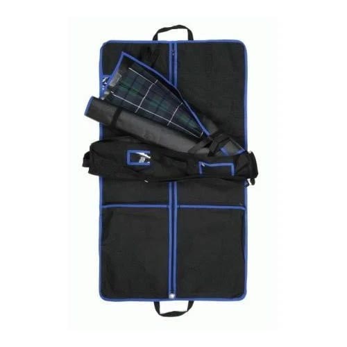 Complete Kilt Outfit Carrier including Kilt Roll - Blue Trim