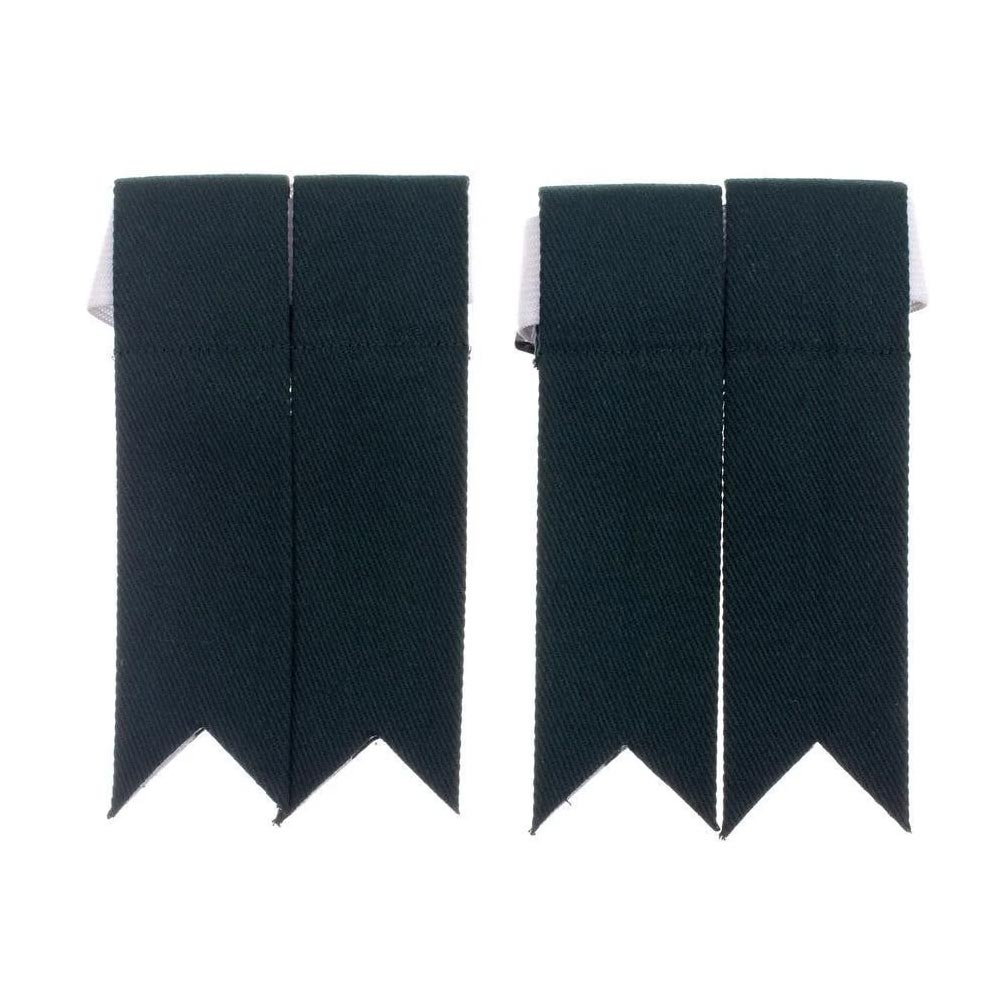 100% Cotton Kilt Flashes - Bottle Green