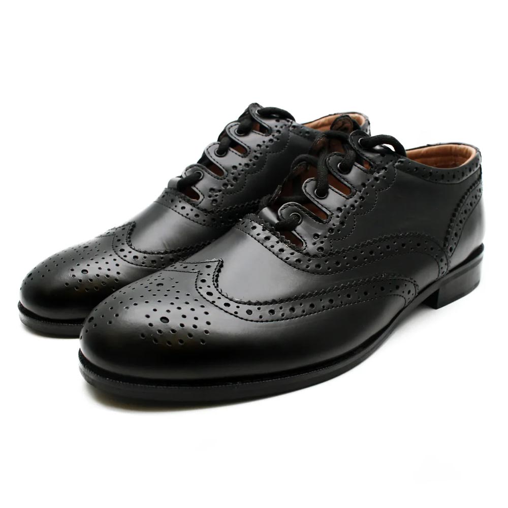 Exclusive Scotland Kilt Company Black Ghillie Brogues