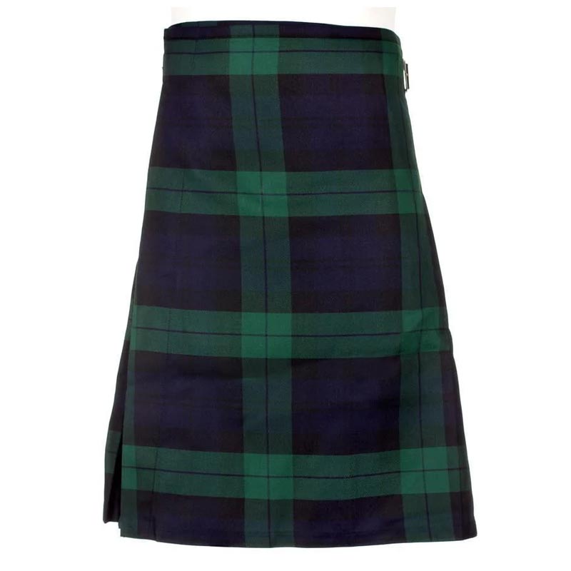 Men's Kilt - Polyviscose Party Kilt - Black Watch Modern