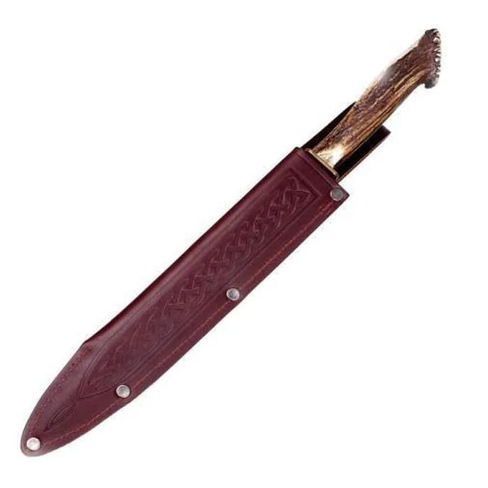Damascus Steel Dirk with Horn Handle