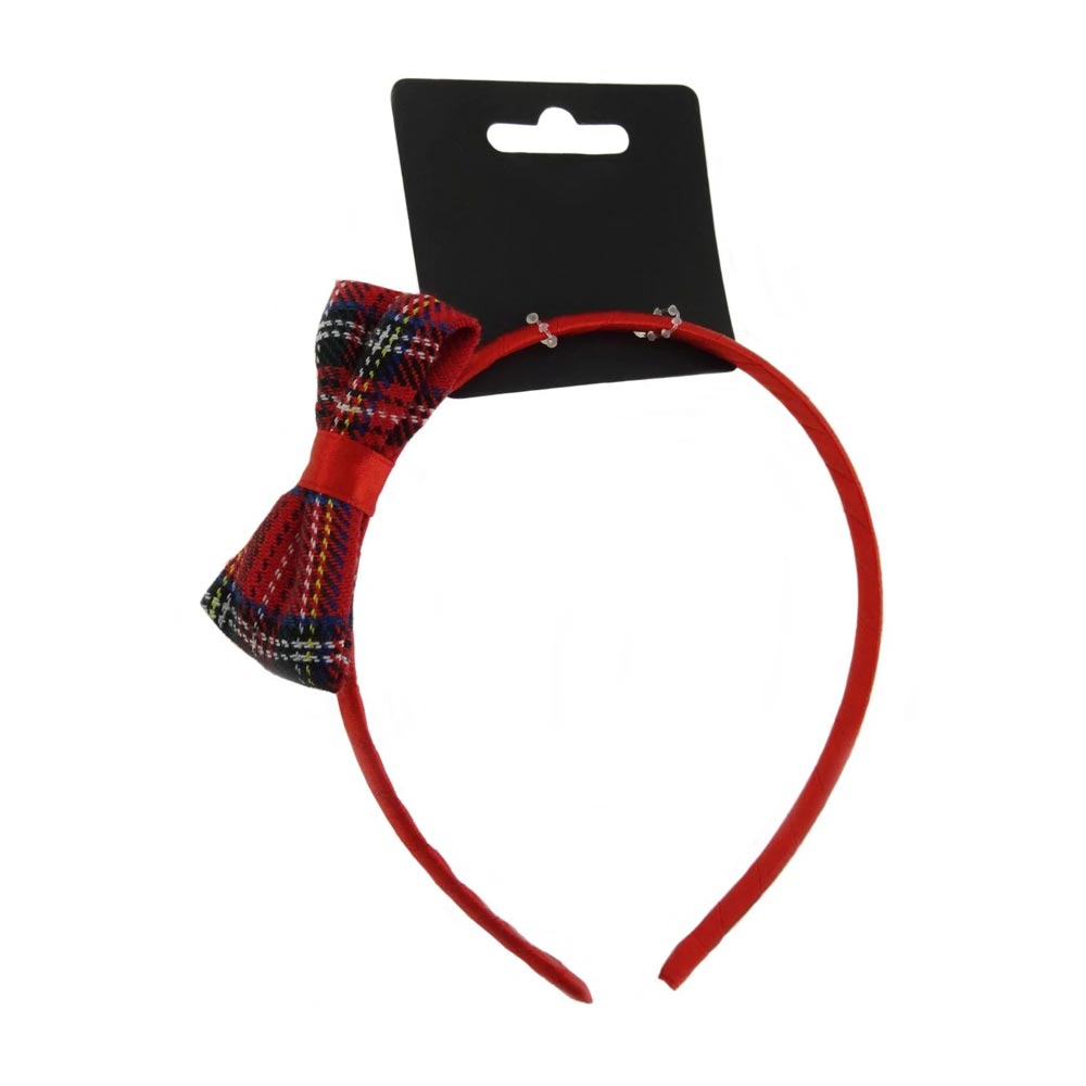 Alice Band with Tartan Bow