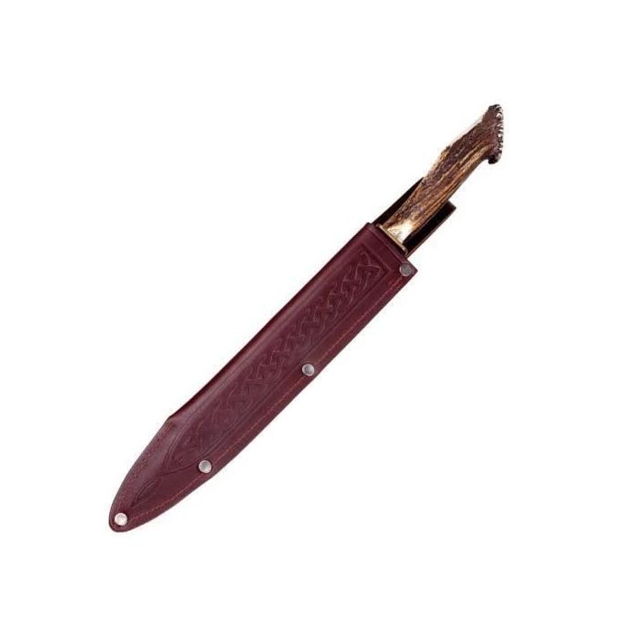 Damascus Steel Dirk with Horn Handle - Image 2