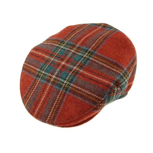 Shetland Wool Tartan Cap - Blackwatch and Royal Stewart Tartan - Image 2