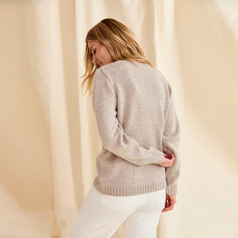 Ladies 100% Supersoft Merino Wool Crew Neck Sweater - Image 2