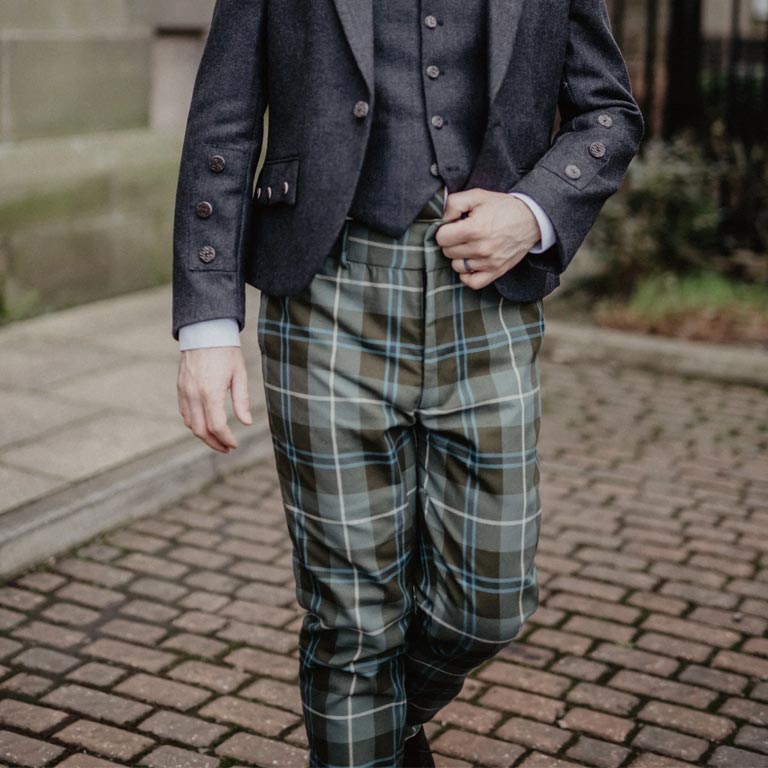 Men's Polyviscose Tartan Trews - Douglas Weathered - Image 2