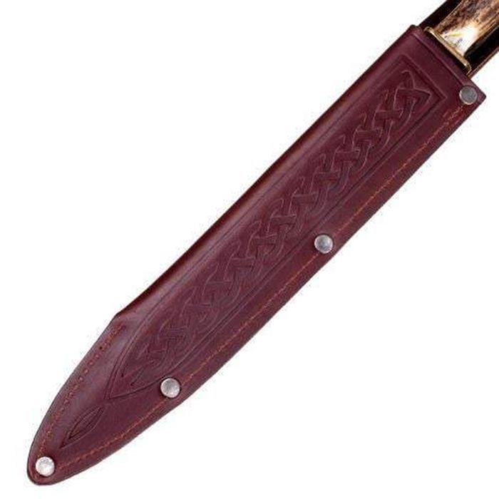 Damascus Steel Dirk with Horn Handle - Image 4