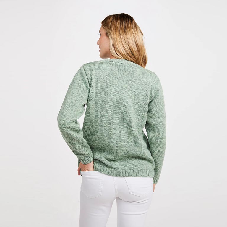 Ladies 100% Supersoft Merino Wool Crew Neck Sweater - Image 4