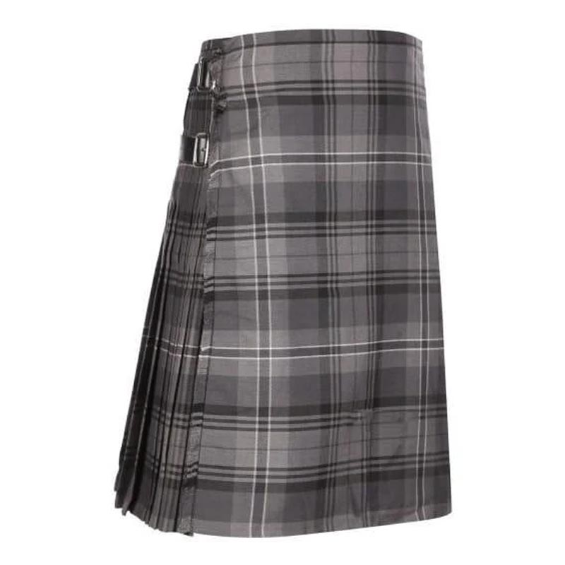 Men's Kilt, 8 Yard Polyviscose - Hamilton Grey