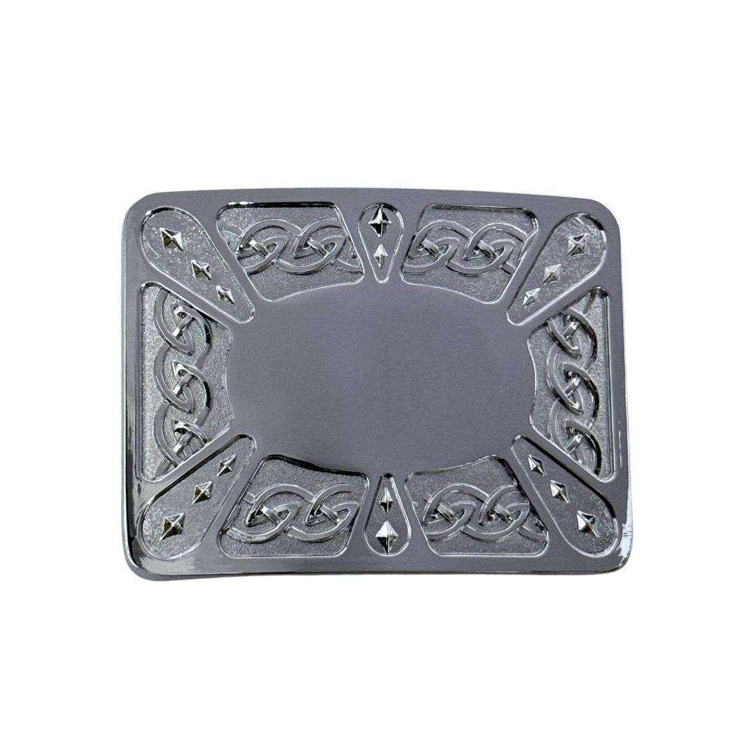 Contemporary Celtic Oval - Chrome Finish