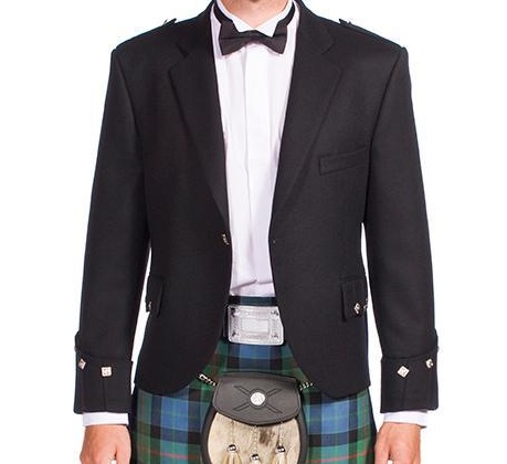 Black Prince Charlie and Matching 3 Button Waistcoat