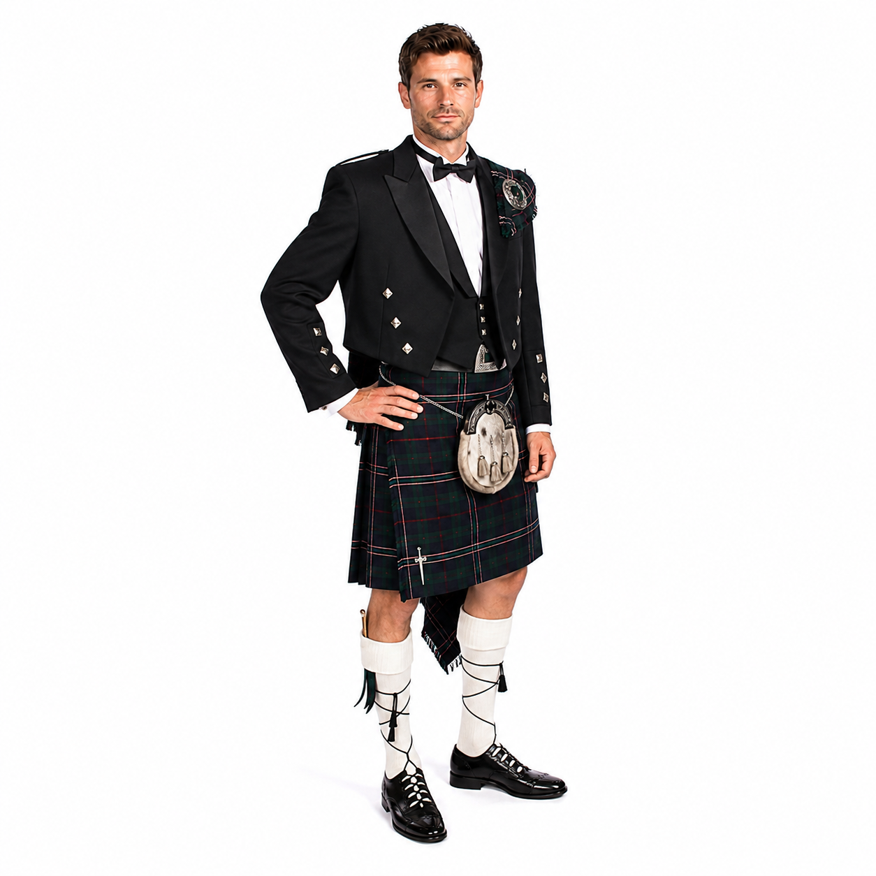 Instock Fly Plaid Prince Charlie Jacket Kilt Outfit - Image 3