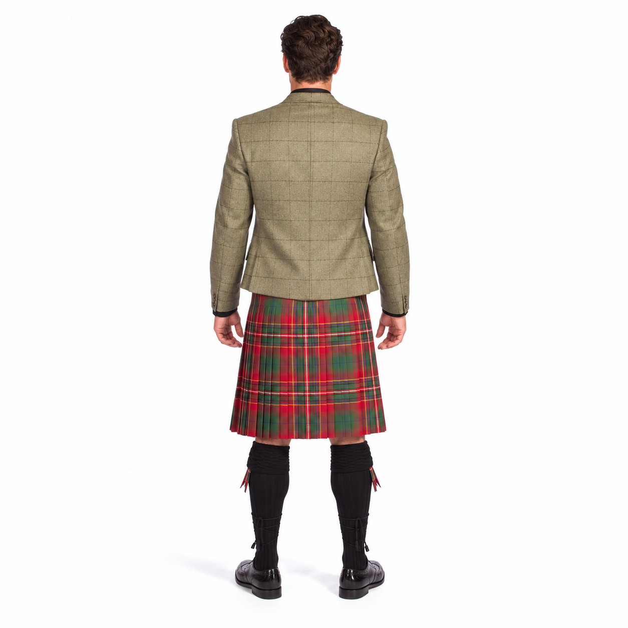 Luxury Tweed Estate Jacket Outfit with 8 yd Heavyweight Kilt - Made to Order - Image 6