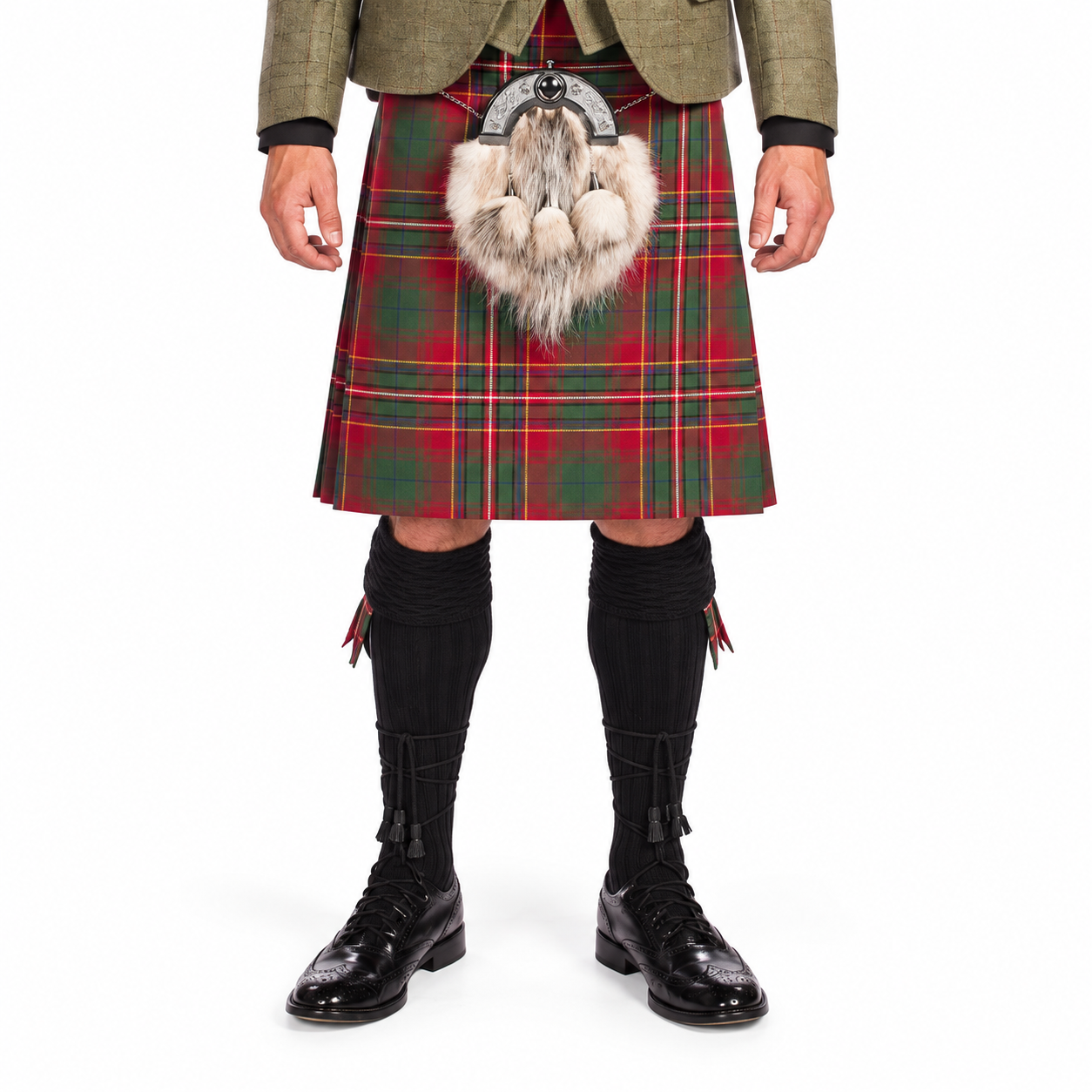 Luxury Tweed Estate Jacket Outfit with 8 yd Heavyweight Kilt - Made to Order - Image 4