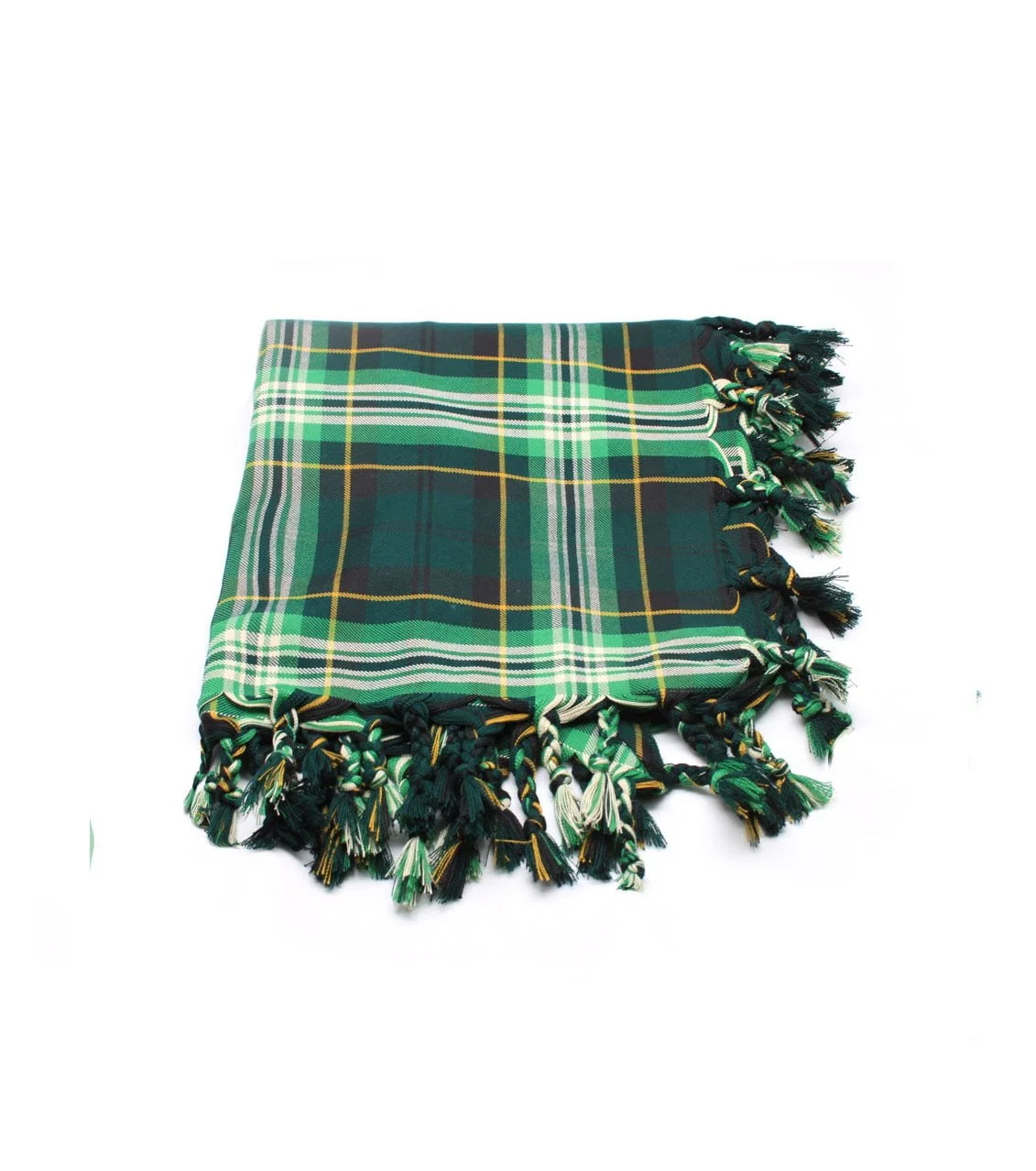Deluxe Polyviscose Parkhead District Tartan Fly Plaid for Scottish Kilt Outfit- full view