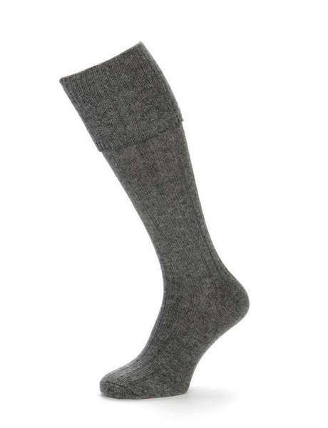 Men's Kilt Hose - Light Grey