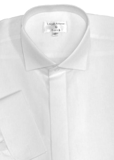 Victorian Wing Collar Shirt in White (for ruche tie)