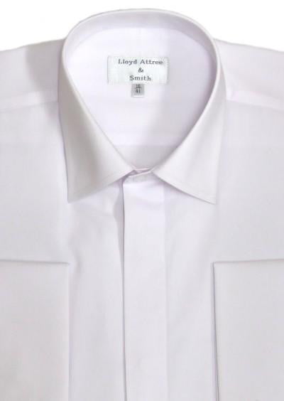Plain Collar Shirt - White (for neck-ties)