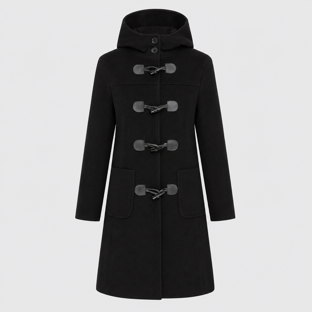 Women's Duffle Coat in Black