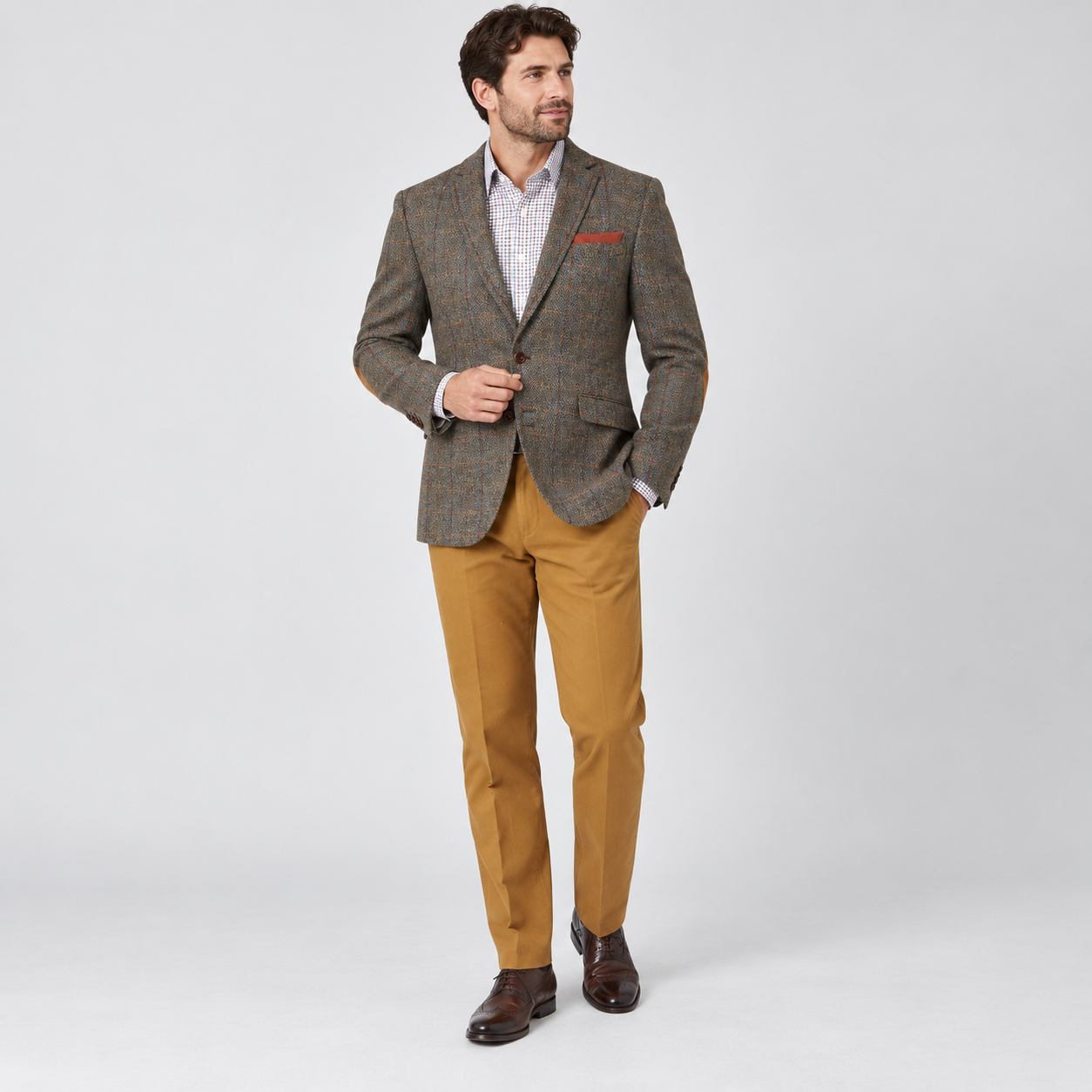 Mens Harris Tweed Tailored Fit Jacket - Sumburgh