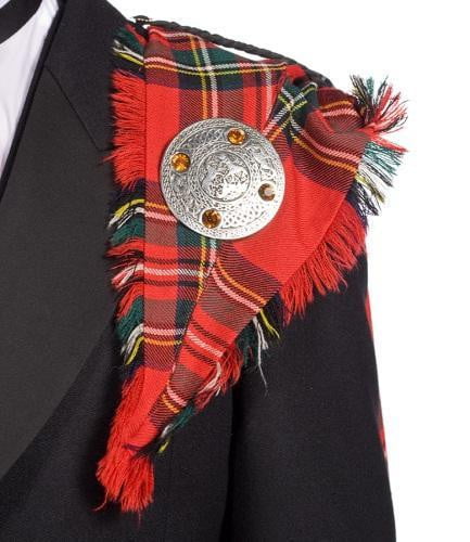 Men’s Fringed Fly Plaid lines details