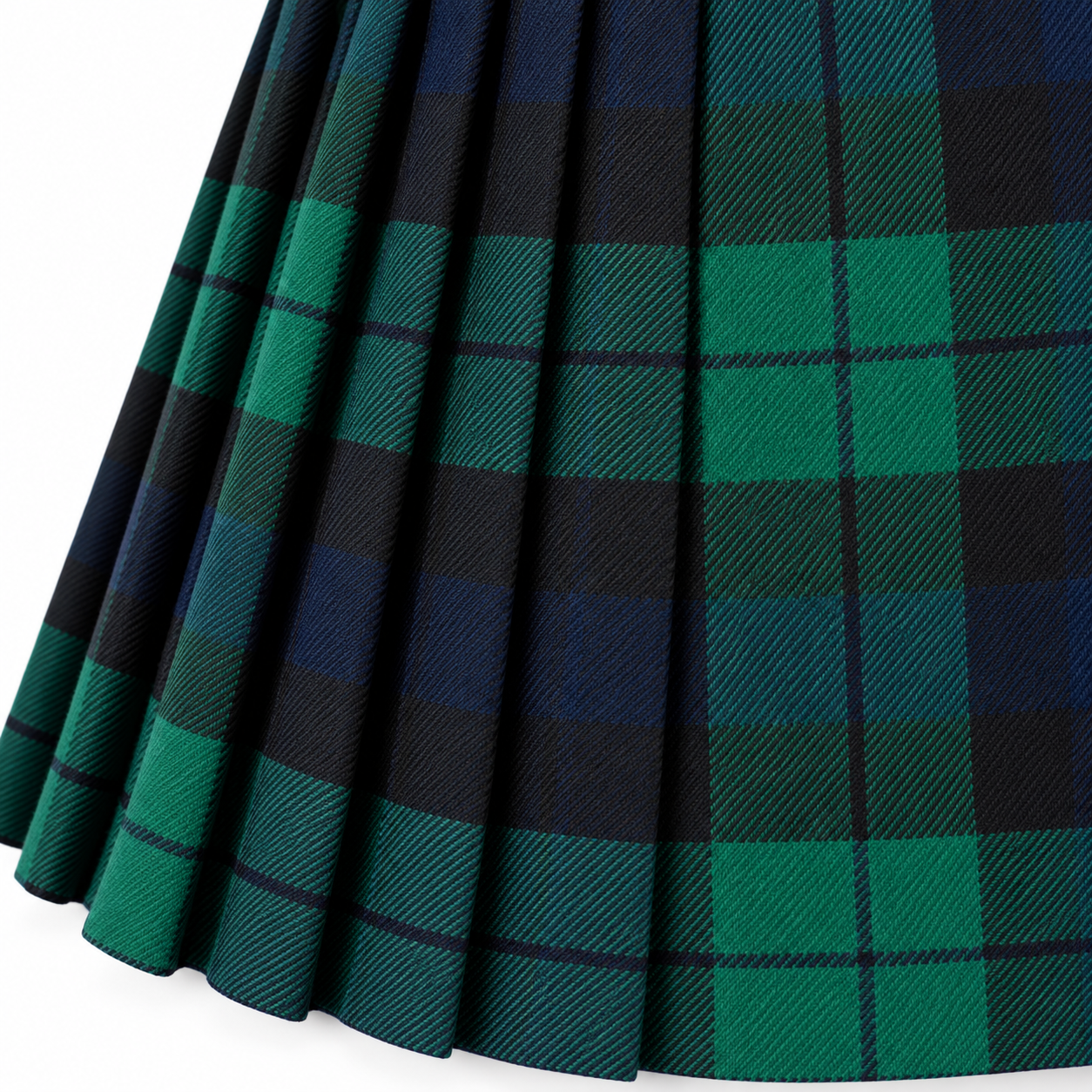 Men's Kilt, 8 Yard Polyviscose - Black Watch Modern - Image 3
