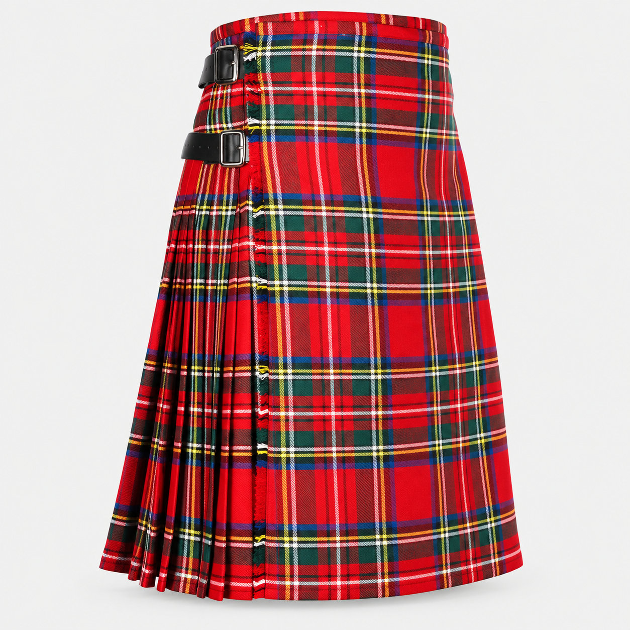 Men's Kilt, 8 Yard Polyviscose - Royal Stewart Modern