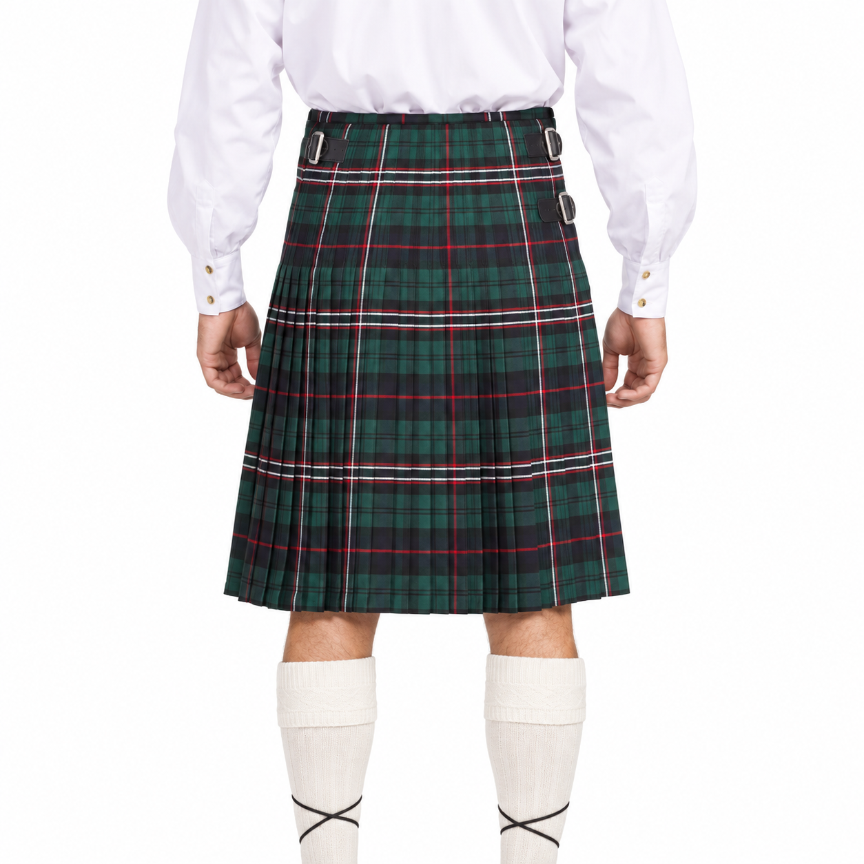 Men's Kilt, 8 Yard Polyviscose - Scottish National - Image 8